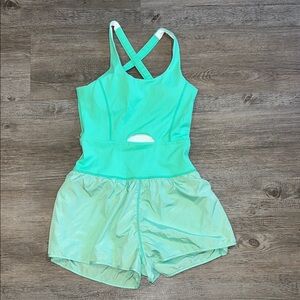 NWOT Wenlia Women Workout Romper with Padded Bra XS